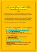 California QAL Exam Prep 2025&sol;2026&colon;  Practice Test & Study Guide  Exam  Prepare with confidence for your California Qualified Applicator License &lpar;QAL&rpar; exam  using our expertly crafted 2026 practice test and study guide&period; 