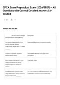 CPCA Exam Prep Actual Exam &lpar;2026&sol;2027&rpar; &mdash; All Questions with Correct Detailed Answers &vert; A Graded