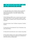 NBRC TMC CRT RRT EXAM STUDY SHEET WITH 200 REAL QUESTIONS AND ANSWERS