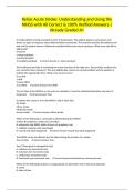 Relias Acute Stroke&colon; Understanding and Using the NIHSS with All Correct & 100&percnt; Verified Answers &vert;Already Graded A&plus;
