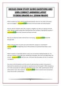 MCOLES EXAM STUDY GUIDE&vert;QUESTIONS AND 100&percnt; CORRECT ANSWERS&vert;LATEST &excl;&excl;&excl;&excl;2026&vert;GRADED A&plus;&vert; &lpar;EXAM READY&rpar;