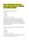 NBSTSA CERTIFICATION EXAM 2026 ACTUAL EXAM SCRIPT FULL QUESTIONS AND CORRECT ANSWERS