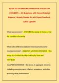 ECON 202 Ole Miss McGinness Final Actual Exam  &lpar;2026&sol;2027&rpar; &mdash; All Questions with Correct Detailed  Answers &vert; Already Graded A&plus; with Expert Feedback &vert;  Latest Update&excl;&excl; 