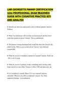 LMR GEORGETTE PMHNP CERTIFICATION 2026 PROFESSIONAL EXAM READINESS GUIDE WITH COGNITIVE PRACTICE SETS AND ANALYSIS