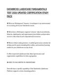 DATABRICKS LAKEHOUSE FUNDAMENTALS TEST 2026 UPDATED CERTIFICATION STUDY PACK