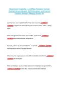 Texas Lead Inspector &sol; Lead Risk Assessor Combo  Testbank Exam Newest 2026 Questions and Correct  Detailed Answers Already Graded A&plus; 