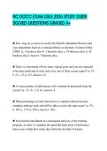 NC DOCC EXAM Q&A 2026 STUDY GUIDE SOLVED QUESTIONS GRADED A&plus;