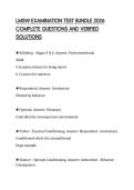LMSW EXAMINATION TEST BUNDLE 2026 COMPLETE QUESTIONS AND VERIFIED SOLUTIONS