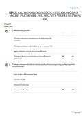 WGU C213 PRE-ASSESSMENT&colon; ACCOUNTING FOR DECISION MAKERS &lpar;PVAC&rpar; REVIEW - FULL QUIZ WITH VERIFIED SOLUTIONS 2026