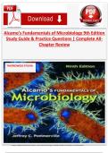 Alcamo&rsquo;s Fundamentals of Microbiology 9th Edition Study Guide & Practice Questions &vert; Complete All-Chapter Review