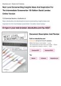 Next Level Screenwriting Insights Ideas and Inspiration for the Intermediate Screenwriter 1st Edition David Landau