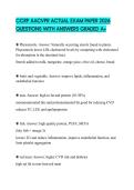 CCRP AACVPR ACTUAL EXAM PAPER 2026 QUESTIONS WITH ANSWERS GRADED A&plus;