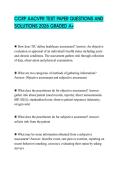 CCRP AACVPR TEST PAPER QUESTIONS AND SOLUTIONS 2026 GRADED A&plus;