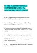 DC THIRD CLASS STATIONARY BOILER COMPREHENSIVE EXAM 2026 FULL QUESTIONS AND CORRECT ANSWERS