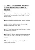 DC THIRD CLASS STATIONARY BOILERS 323 EXAM 2026 PRACTICE QUESTIONS AND ANSWERS