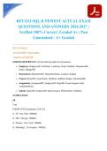 RPT121I SQL II NEWEST ACTUAL EXAM QUESTIONS AND ANSWERS 2026&sol;2027 &vert; Verified 100&percnt; Correct &vert; Graded A&plus; &vert; Pass Guaranteed - A&plus; Graded