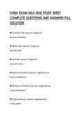 LOMA EXAM Q&A 2026 STUDY SHEET COMPLETE QUESTIONS AND ANSWERS FULL SOLUTION