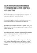 LOMA CERTIFICATION EXAM PAPER 2026 COMPREHENSIVE EXAM PREP QUESTIONS AND SOLUTIONS