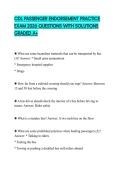 CDL PASSENGER ENDORSEMENT PRACTICE EXAM 2026 QUESTIONS WITH SOLUTIONS GRADED A&plus;