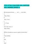 CETA ACTUAL EXAM PAPER 2026 QUESTIONS WITH ANSWERS GRADED A&plus;