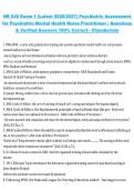 NR 548 &ndash; Exam 1 Psychiatric Assessment for Psychiatric-Mental Health Nurse Practitioner&comma; Chamberlain 2026&sol;2027 &ndash; Questions with Verified Answers