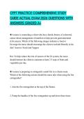 CFPT PRACTICE COMPREHENSIVE STUDY GUIDE ACTUAL EXAM 2026 QUESTIONS WITH ANSWERS GRADED A&plus;