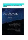 TEST BANK For Psychology Themes and Variations 4th Canadian Edition By Weiten Chapters 1 - 16&comma; Complete