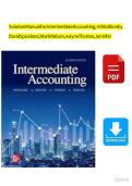 Solution Manual For Intermediate Accounting&comma;11th Edition by David Spiceland&comma; Mark Nelson&comma;wayne Thomas&comma; Jennifer