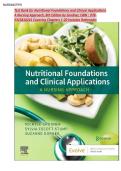 Test Bank for Nutritional Foundations and Clinical Applications A Nursing Approach&comma; 8th Edition by Grodner&vert;&vert; ISBN &colon; 978- 0323810241 &vert;&vert; Covering Chapters 1-20 Includes Rationales &vert; LATEST UPDATED 