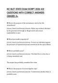 NC BLET STATE EXAM SCRIPT 2026 432 QUESTIONS WITH CORRECT ANSWERS GRADED A&plus;