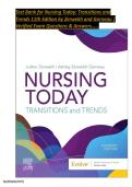 Test Bank For Nursing Today&colon; Transition and Trends&comma; 11th Edition by Zerwekh &vert; ISBN&colon;9780323810159 &vert; &vert;Chapter 1-26 &vert; All Chapters with Answers and Rationals