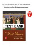 The Last Dance Test Bank 11th Edition &lpar;2026&rpar; &ndash; DeSpelder & Strickland