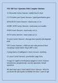 NSG 200 Test 1 Questions With Complete Solutions