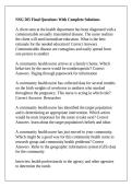 NSG 505 Final Questions With Complete Solutions