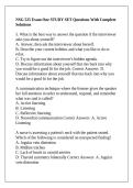 NSG 525 Exam One STUDY SET Questions With Complete Solutions