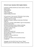 NSG 441&colon; Exam 1 Questions With Complete Solutions