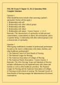 NSG 301 Exam 3 Chapter 13&comma; 20&comma; 22 Questions With Complete Solutions