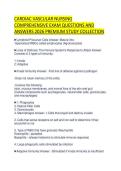 CARDIAC VASCULAR NURSING COMPREHENSIVE EXAM QUESTIONS AND ANSWERS 2026 PREMIUM STUDY COLLECTION