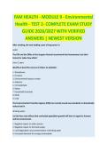 FAM HEALTH&period;pdf  Complete Exam Study Guide 2026&sol;2027 with Verified Answers &vert; Newest Version