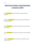 Dutch Bros Drinks Actual Questions & Answers 2026