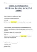 Termite Exam Preparation 2026&vert;Latest Questions And Verified Answers