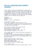 PALS ALL QUESTIONS AND CORRECT ANSWERS