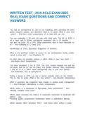 WRITTEN TEST &semi; AHA ACLS EXAM 2025 REAL EXAM QUESTIONS AND CORRECT ANSWERS 