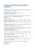 2025 ACLS QUESTIONS AND CORRECT ANSWERS
