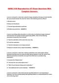 NURS 3100 Reproductive ATI Exam Questions With Complete Answers&period;