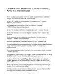 CFI FMVA FINAL EXAM QUESTIONS WITH VERIFIED ACCURATE ANSWERS 2026