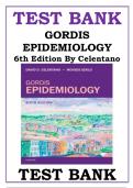 Test Bank for Gordis Epidemiology&comma; 6th Edition by Celentano&comma; 9780323552295&comma; Covering Chapters 1-20 &vert; Includes Rationales