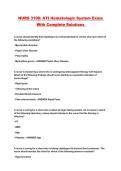 NURS 3100&colon; ATI Hematologic System Exam With Complete Solutions 