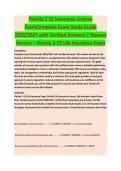 Florida Insurance Two Fifteen Examination Terms  Complete Exam Study Guide 2026&sol;2027 with Verified Answers &vert; Newest Version