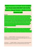 Florida Insurance Two Fifteen Examination Terms  Complete Exam Study Guide 2026&sol;2027 with Verified Answers &vert; Newest Version